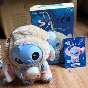 Disney Stitch Plush Toy - Blue and Tan, Pure Coconut Juice